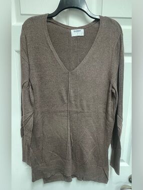 Old Navy Heather Brown Tunic Sweater sz L